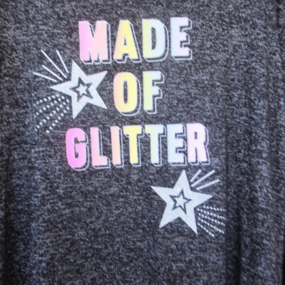 Relisted Girls XXL So Made of glitter cozy graphic long sleeve top - Picture 4 of 8